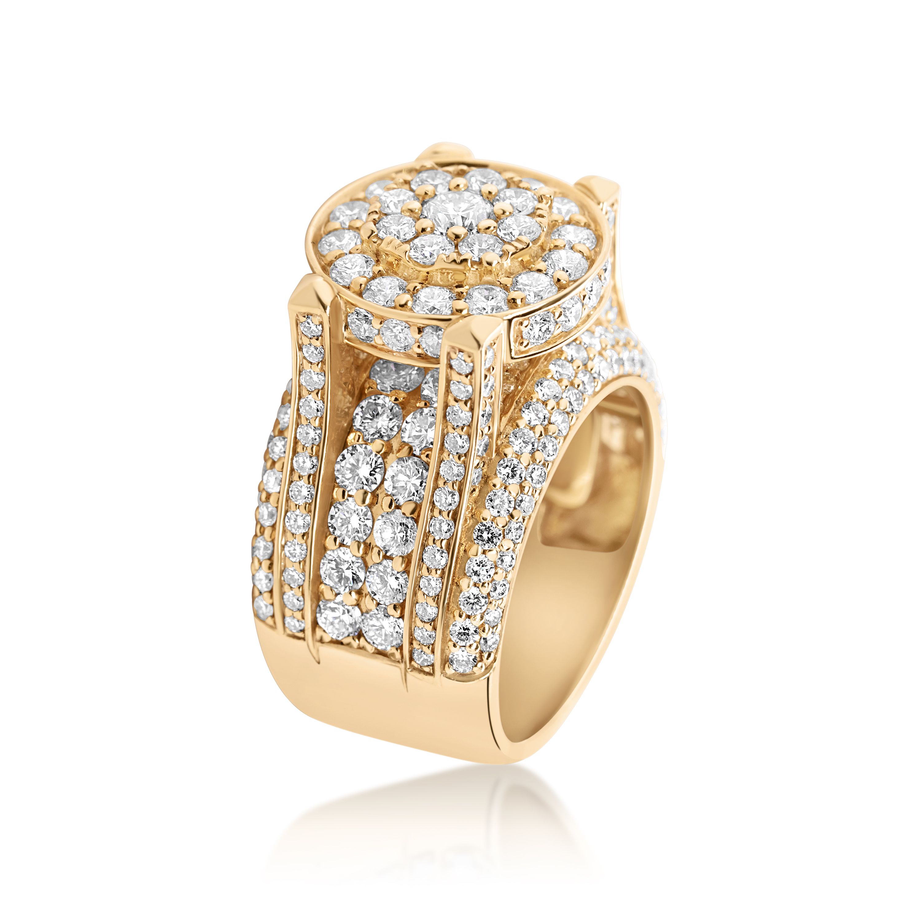 Diamond Ring 6.61 ct. 10K Yellow Gold